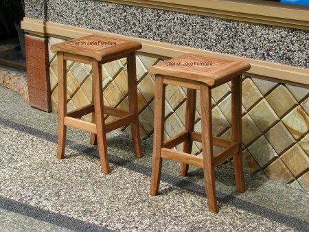 Name: Bar stool Size: W=40, D=36, H=72 cm Wood: Solid Teakwood